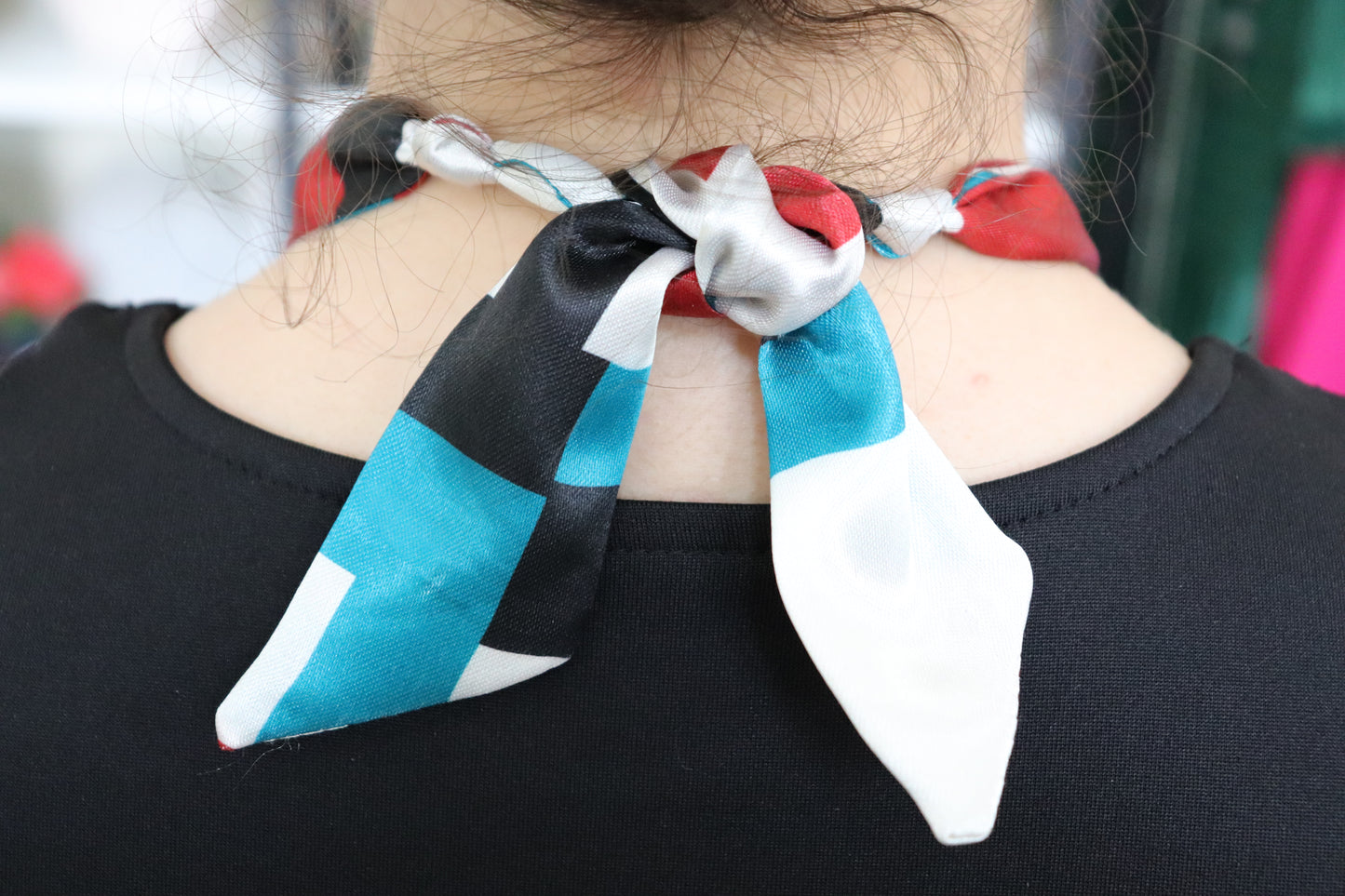 Peacock Pendant Scarf Necklace