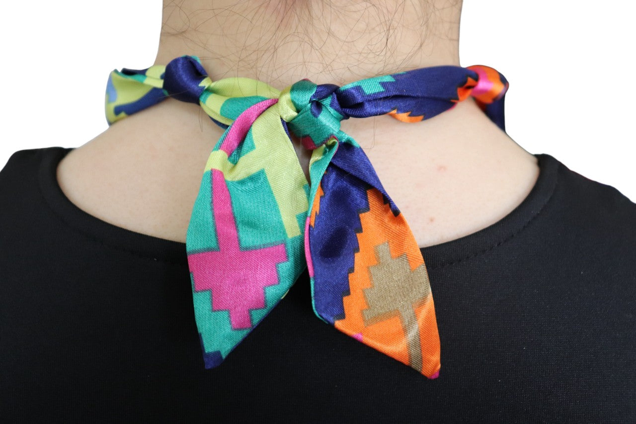 Half Moon Pendant Scarf Necklace