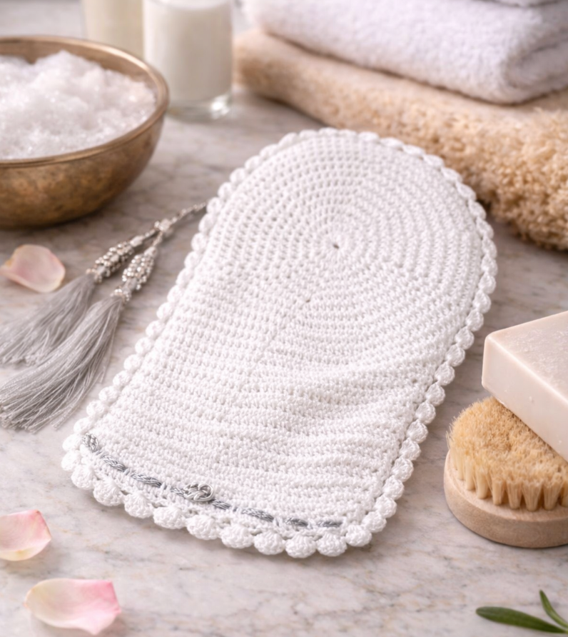 Artisan Hamam Bath Mitt - White