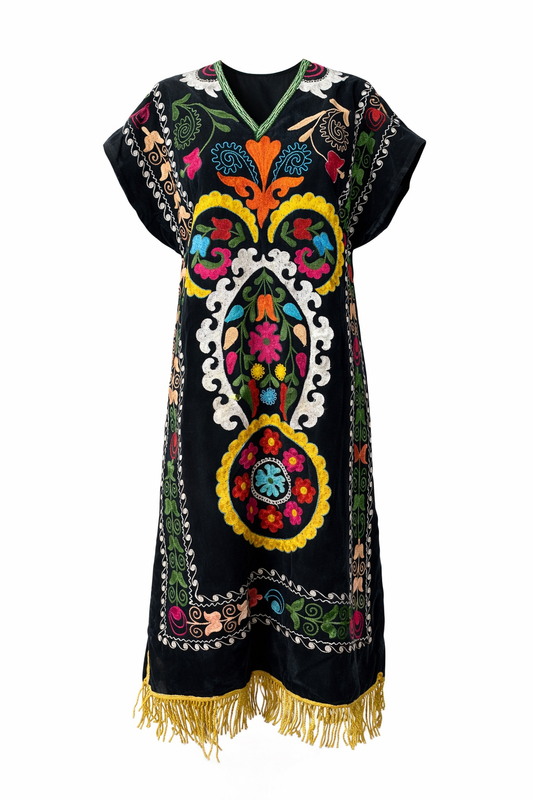 Vintage Handmade Suzani Dress