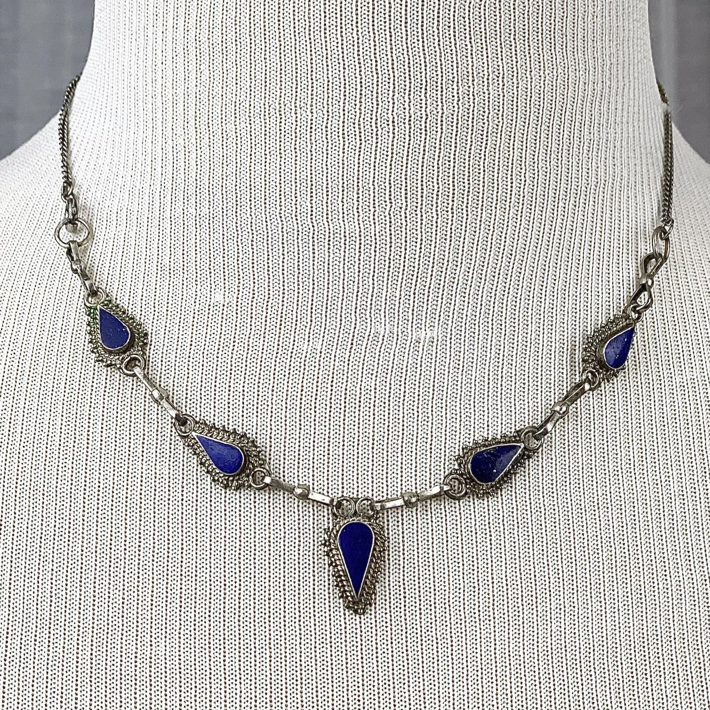 Lapis Lazuli Teardrop Necklace