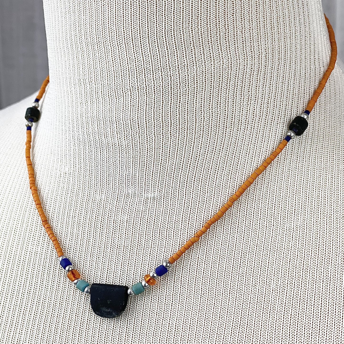 Stone + Bead Necklace
