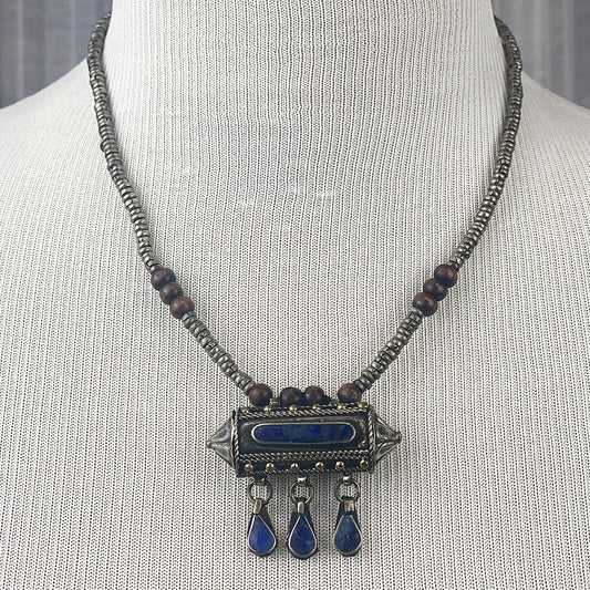 Lapis Lazuli Handmade Amulet Necklace