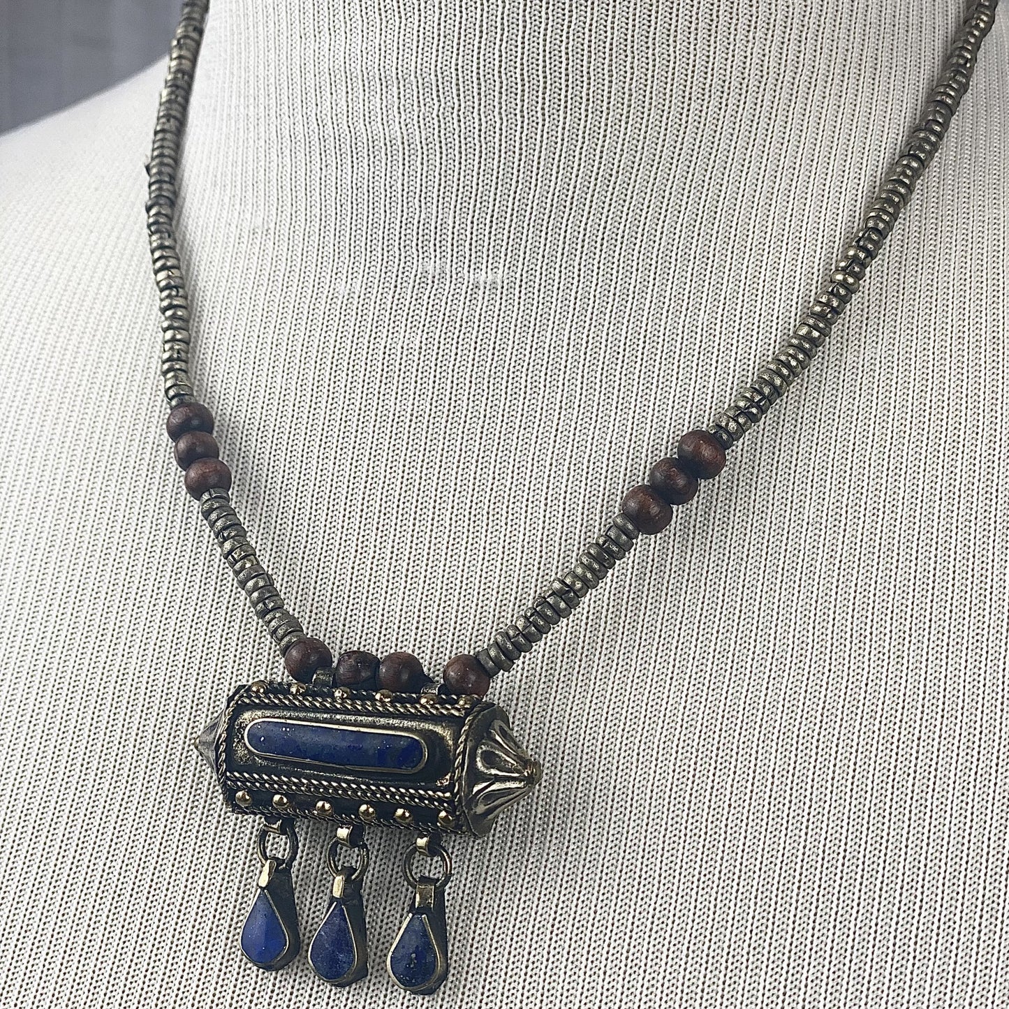 Lapis Lazuli Handmade Amulet Necklace