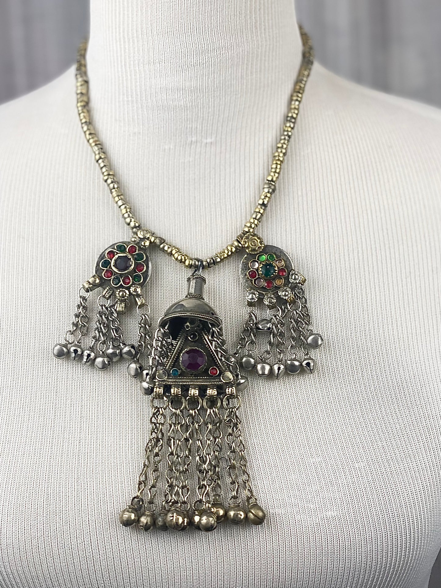 Afghan Kuchi Red Stone Necklace