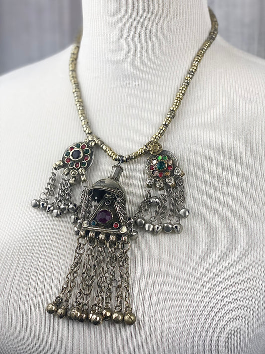 Afghan Kuchi Red Stone Necklace