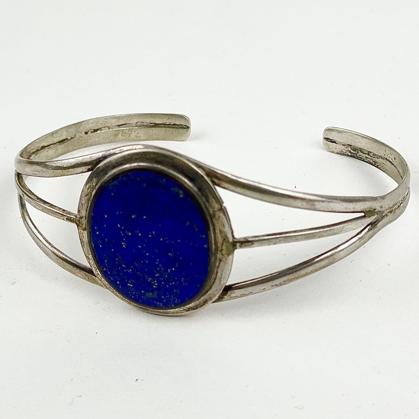 Lapis Lazuli Stone Cuff Bracelet