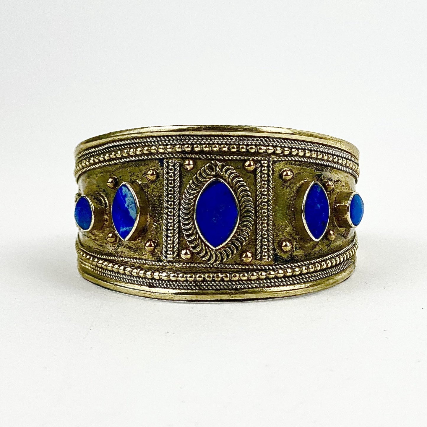 Lapis Afghan Cuff