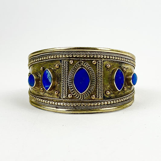 Lapis Afghan Cuff
