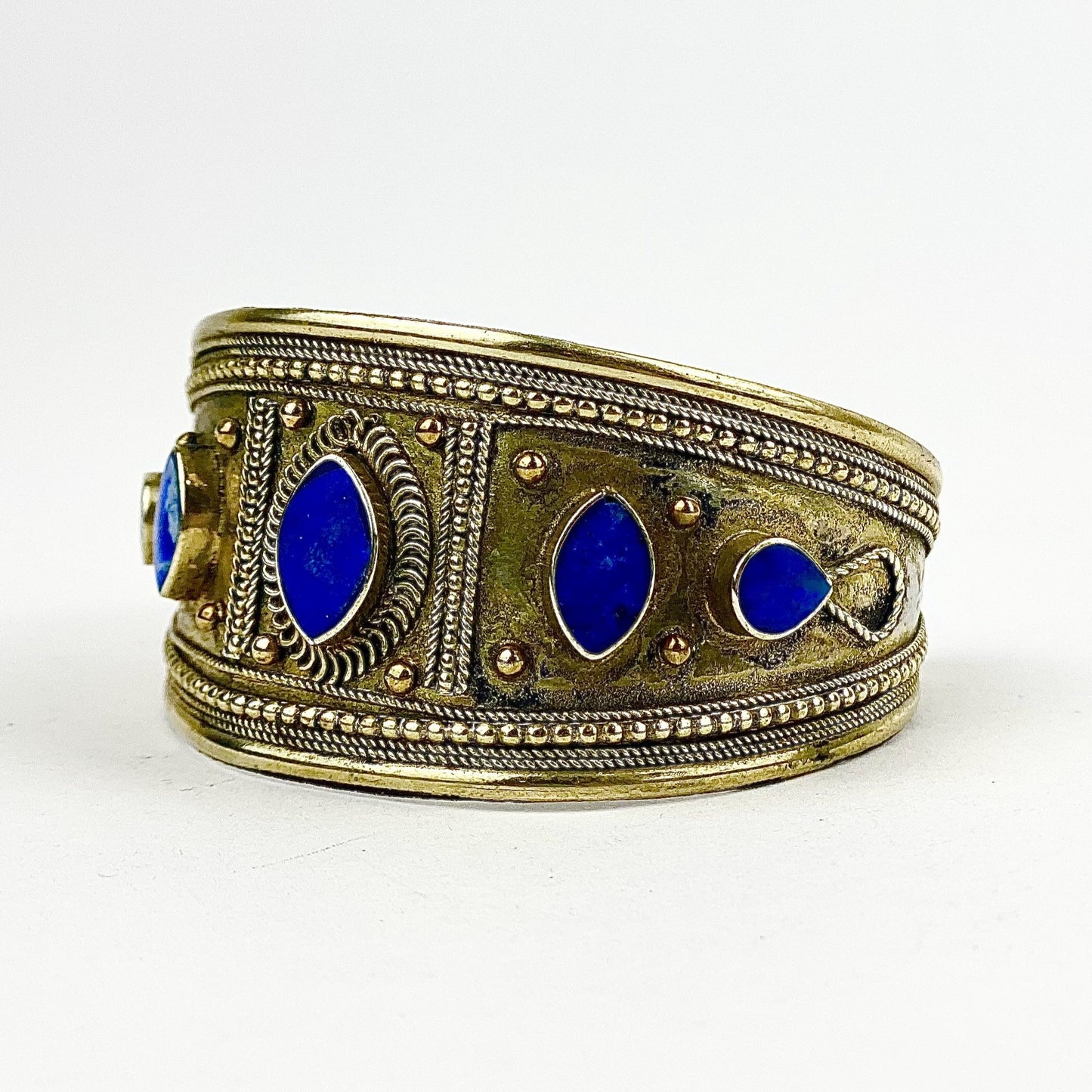 Lapis Afghan Cuff