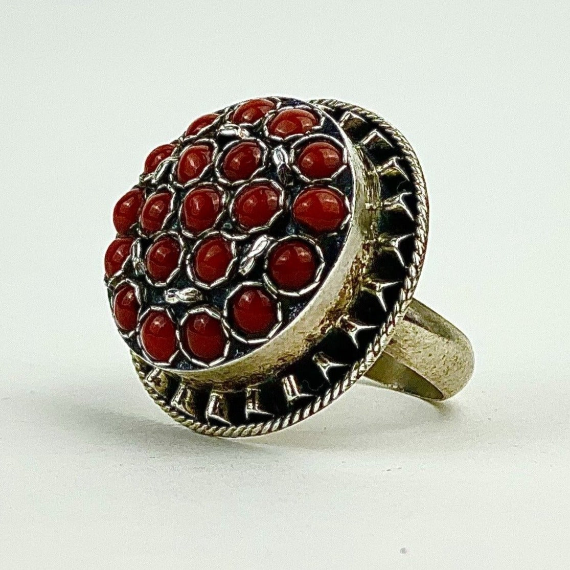 Carnelian 20 Stone Ring