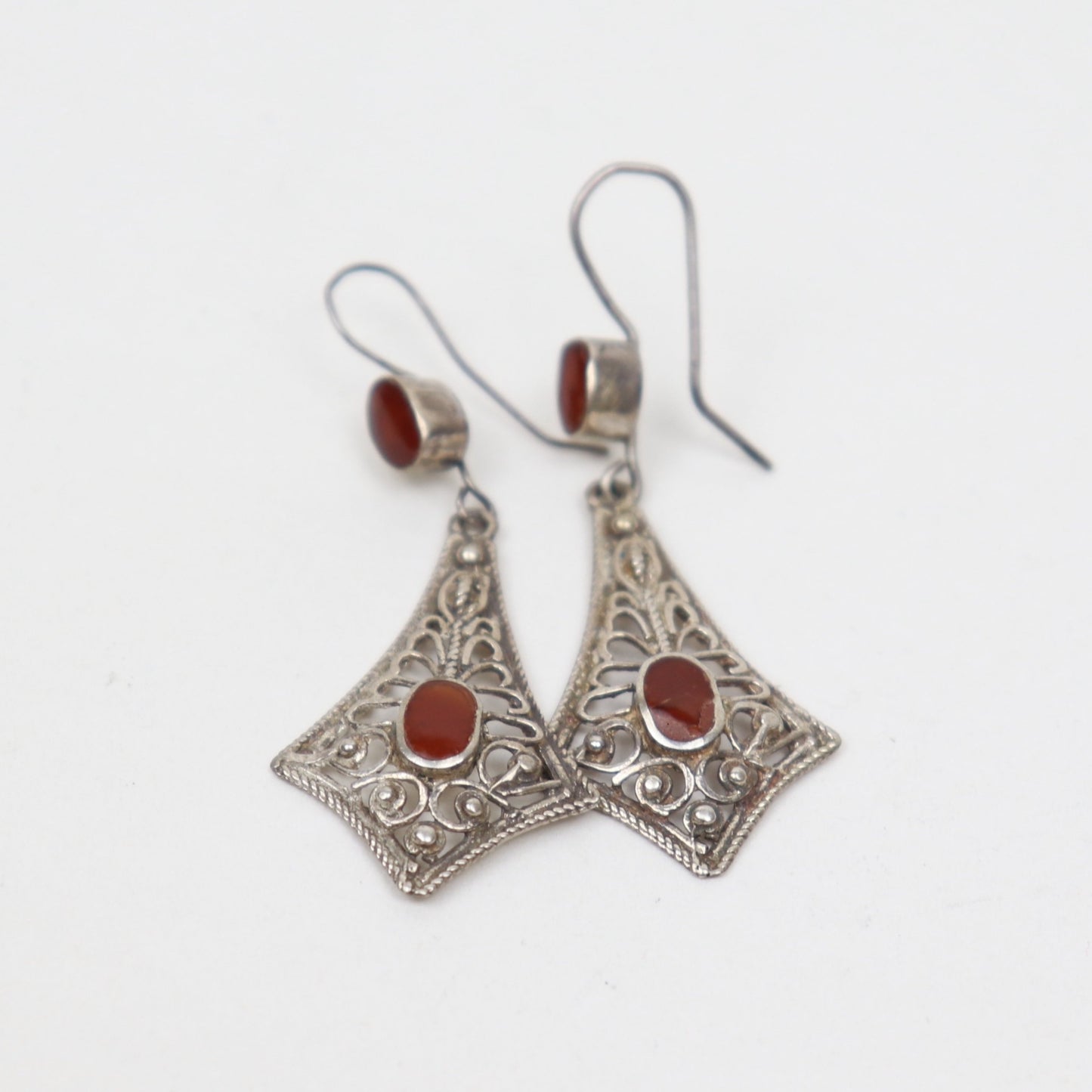 Tribal Afghan Carnelian Earrings