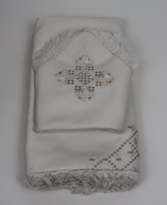 Hand Embroidered Tablecloth and Napkins Set