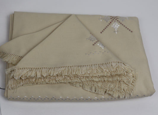 Hand Embroidered Tablecloth and Napkins Set