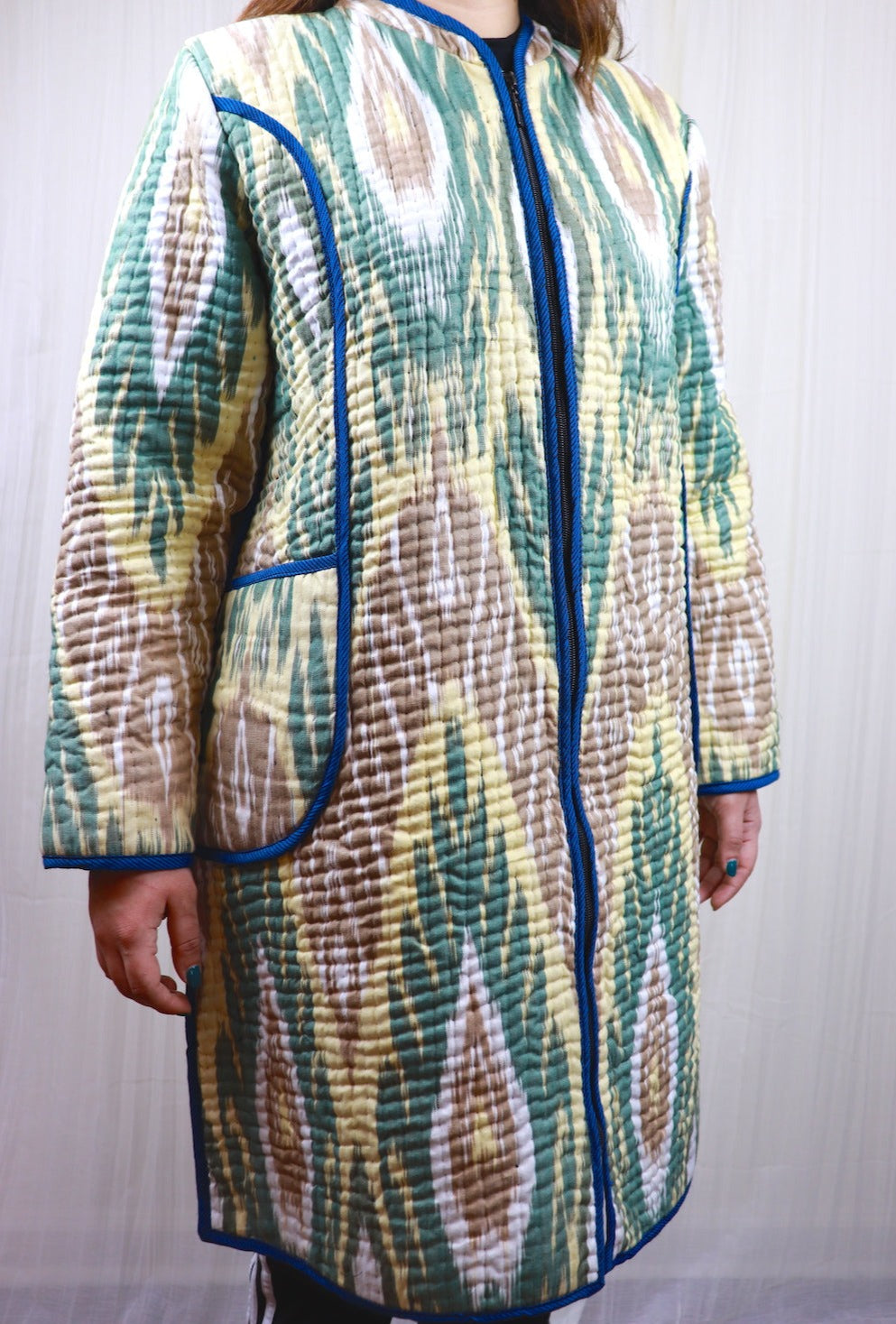 Ikat Jacket - Green/Yellow (M)