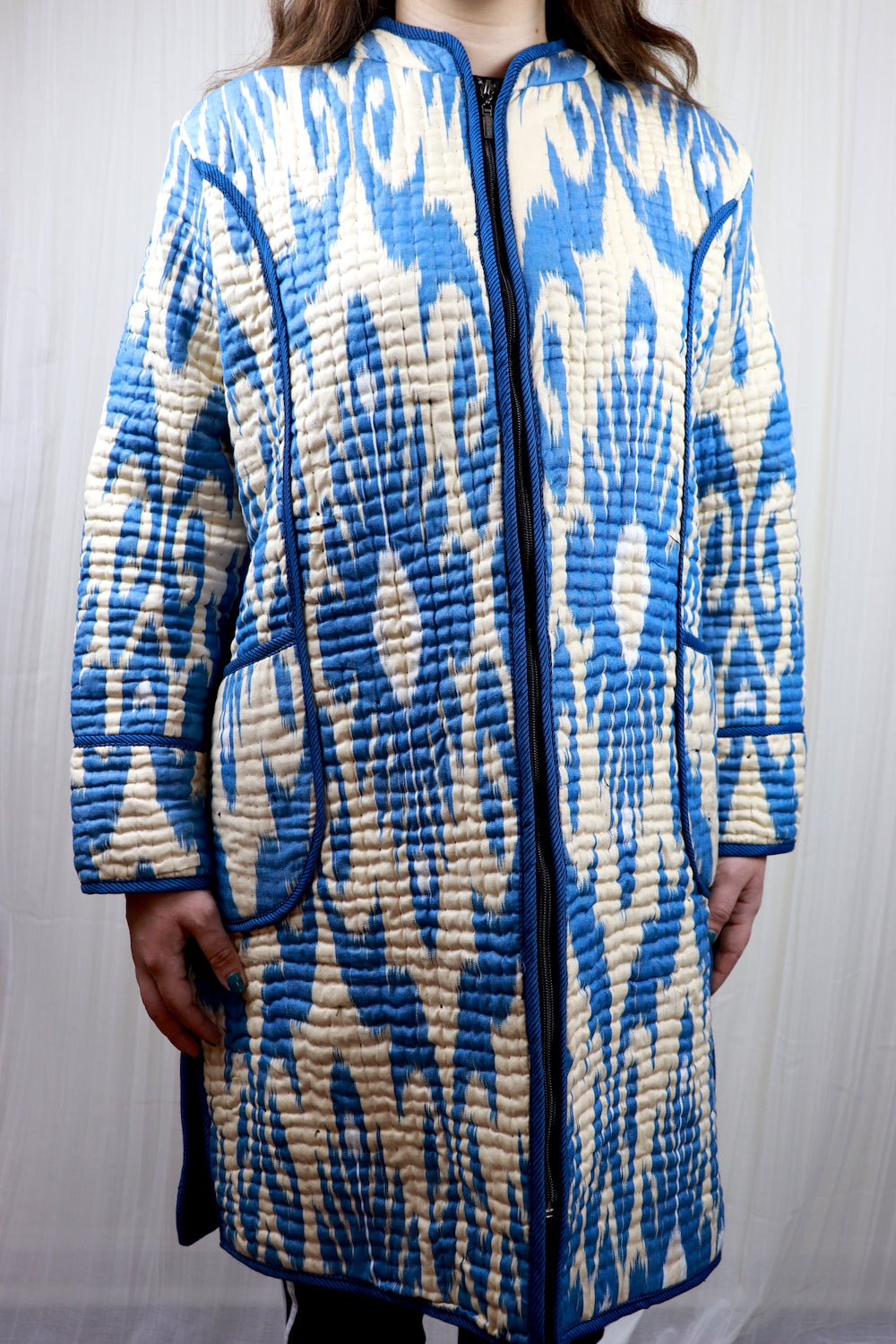 Ikat Jacket - Light Blue (M)