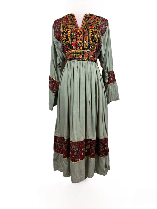 Vintage Afghan Kuchi 1970's Dress