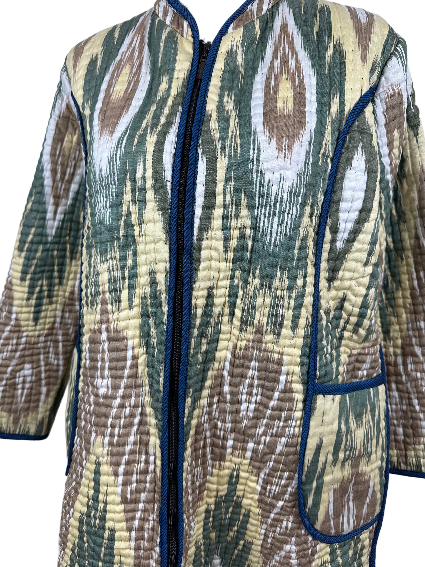 Ikat Jacket - Green/Yellow (M)