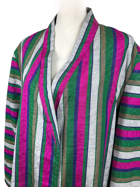 Bukhara Striped Silk Chapan Jacket