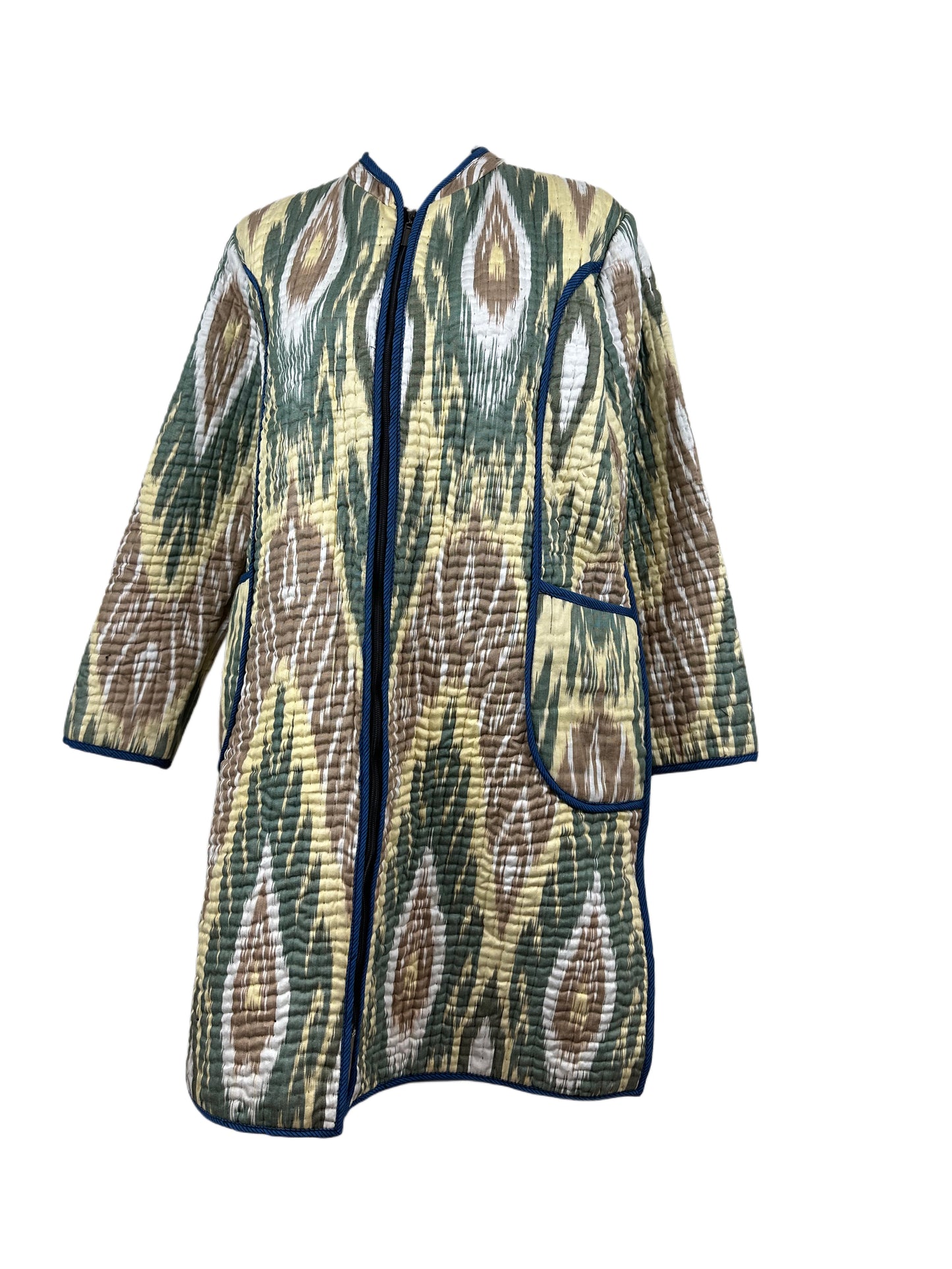 Ikat Jacket - Green/Yellow (M)