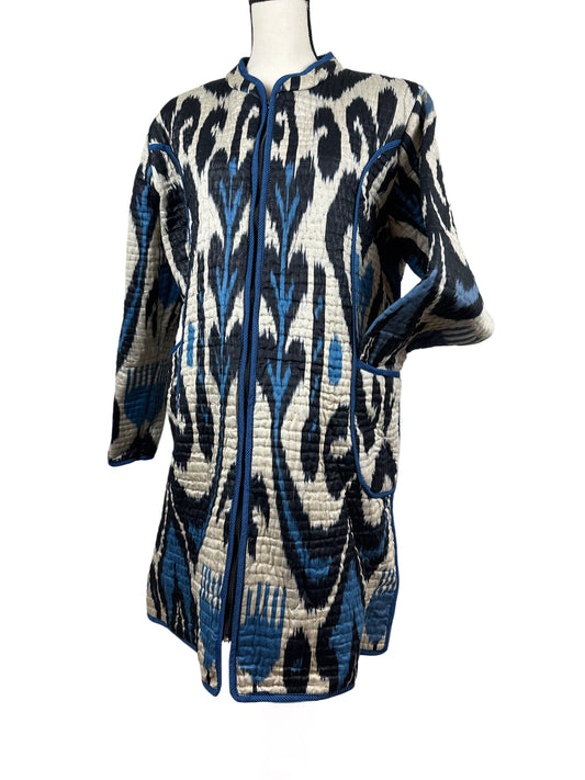 Ikat Jacket - Blue/Black (XL)