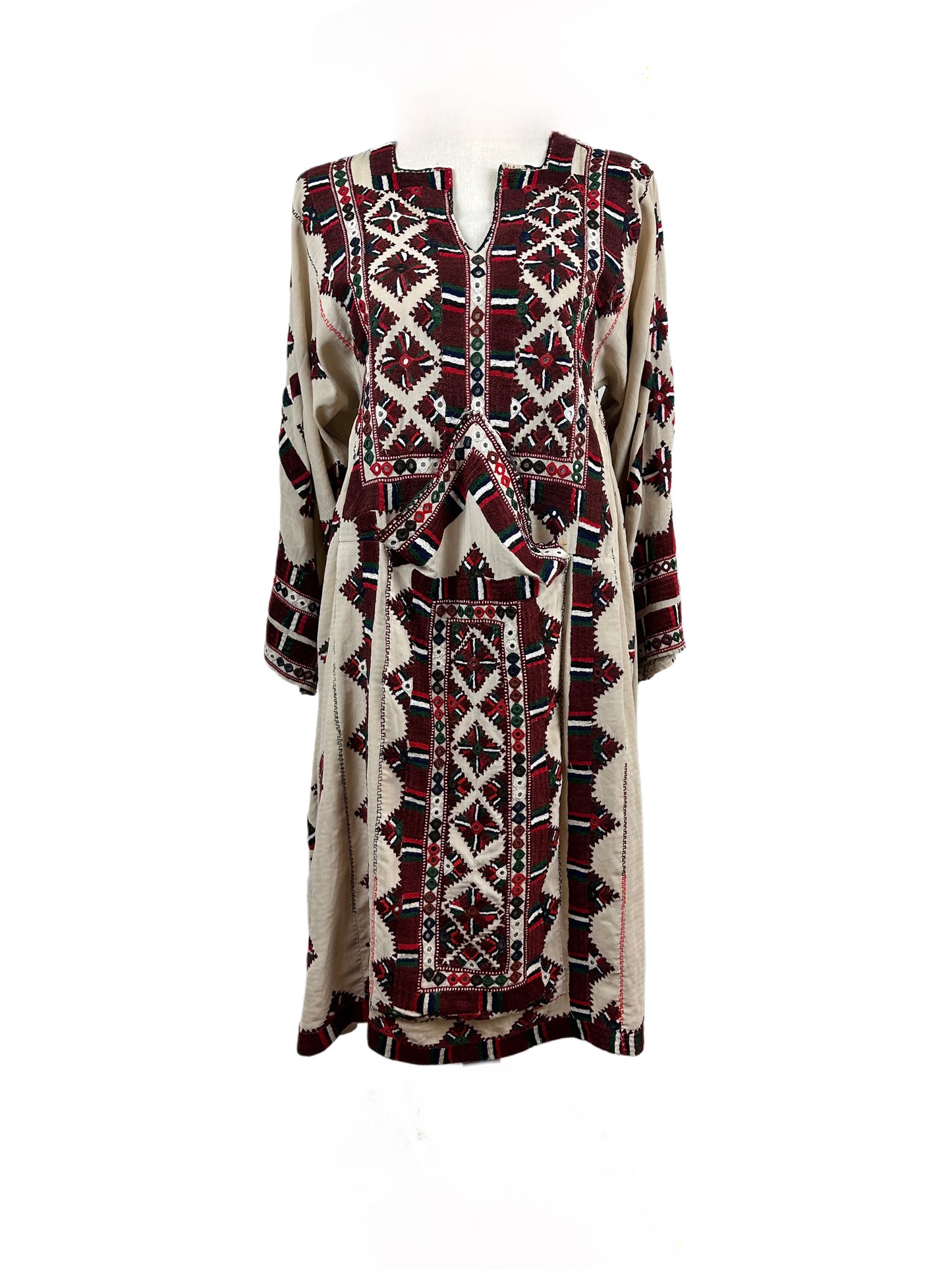 Tan Baluchi Dress - Tunic