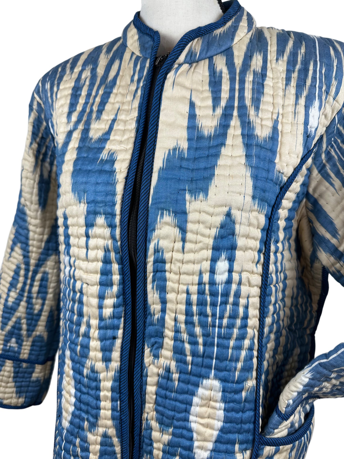 Ikat Jacket - Light Blue (M)