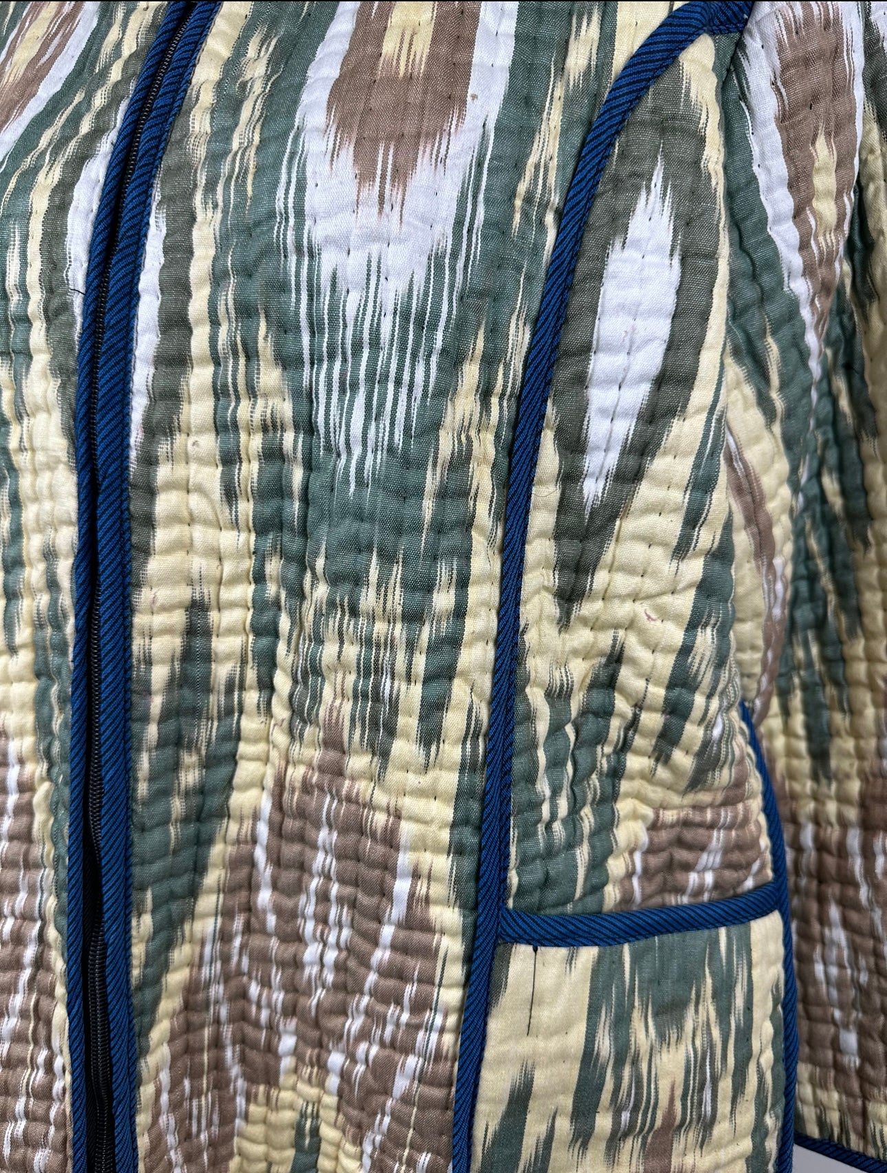 Ikat Jacket - Green/Yellow (M)