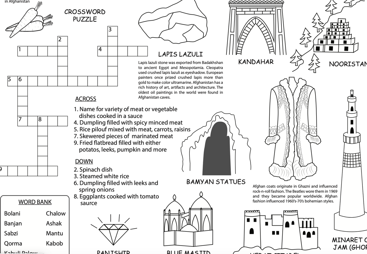 Afghanistan Digital Activity Sheet