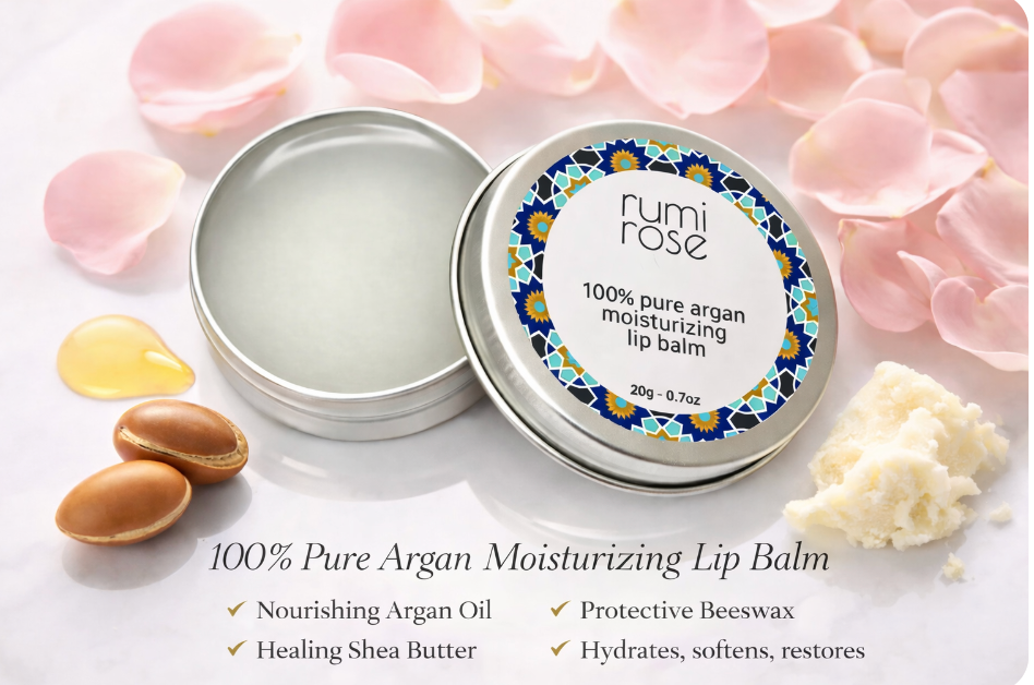 Argan Oil + Shea Butter Moisturizing Lip Balm