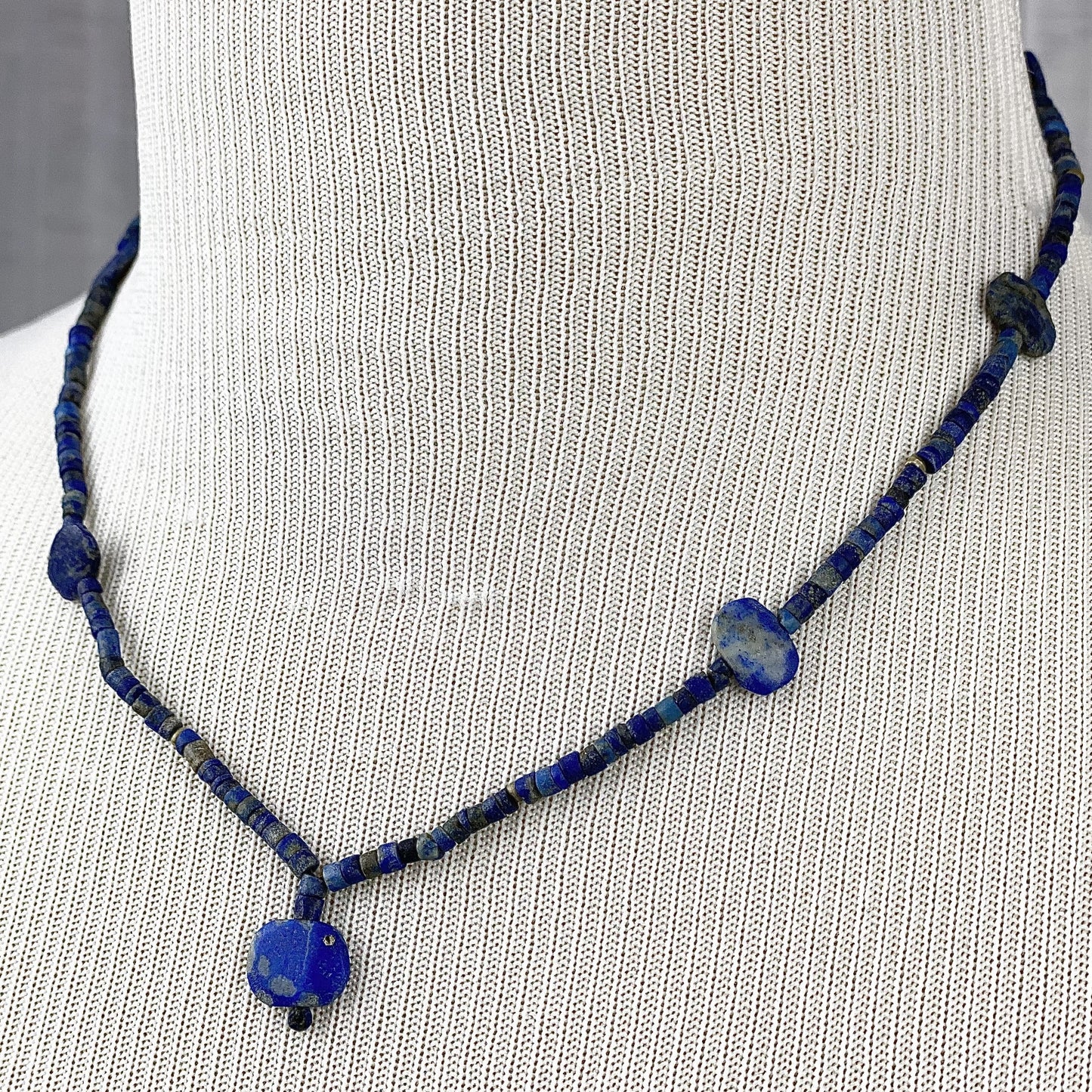 Handmade Lapis Stone Necklace-Choker