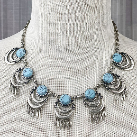 Turquoise 7 Stone Necklace