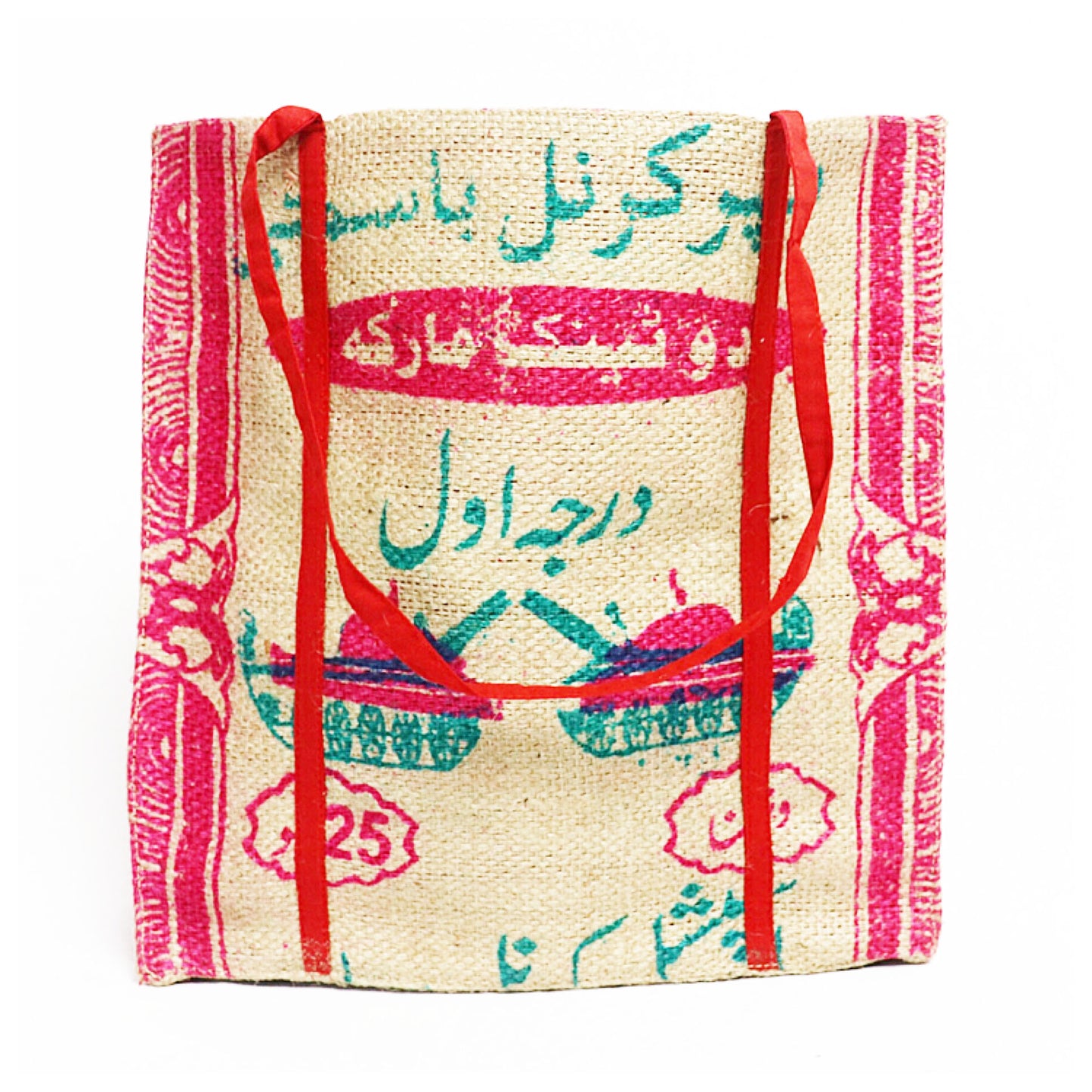 Afghan Burlap Tote Bag