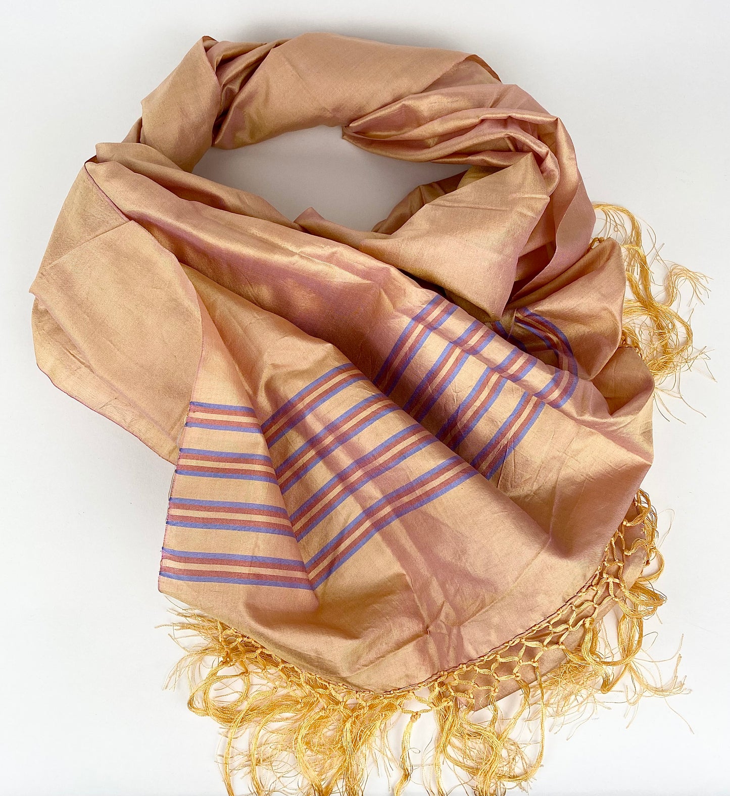 Peach Silk Scarf